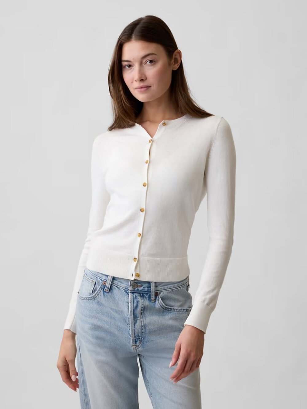GAP Snowflake Milk Cardigan Sweater/NWT/SMALL